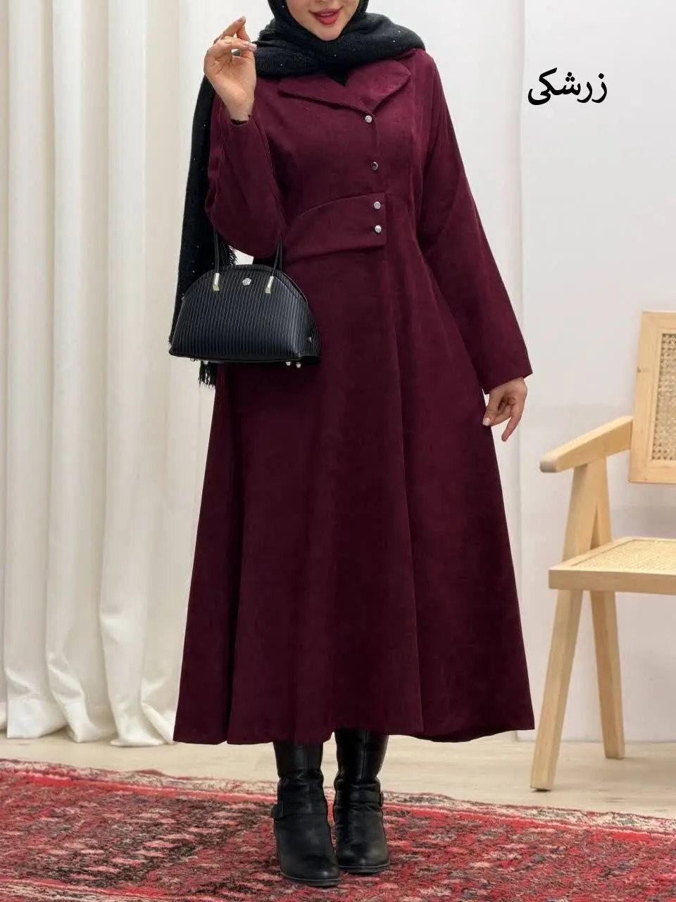 3717-مانتو مزونی وقار